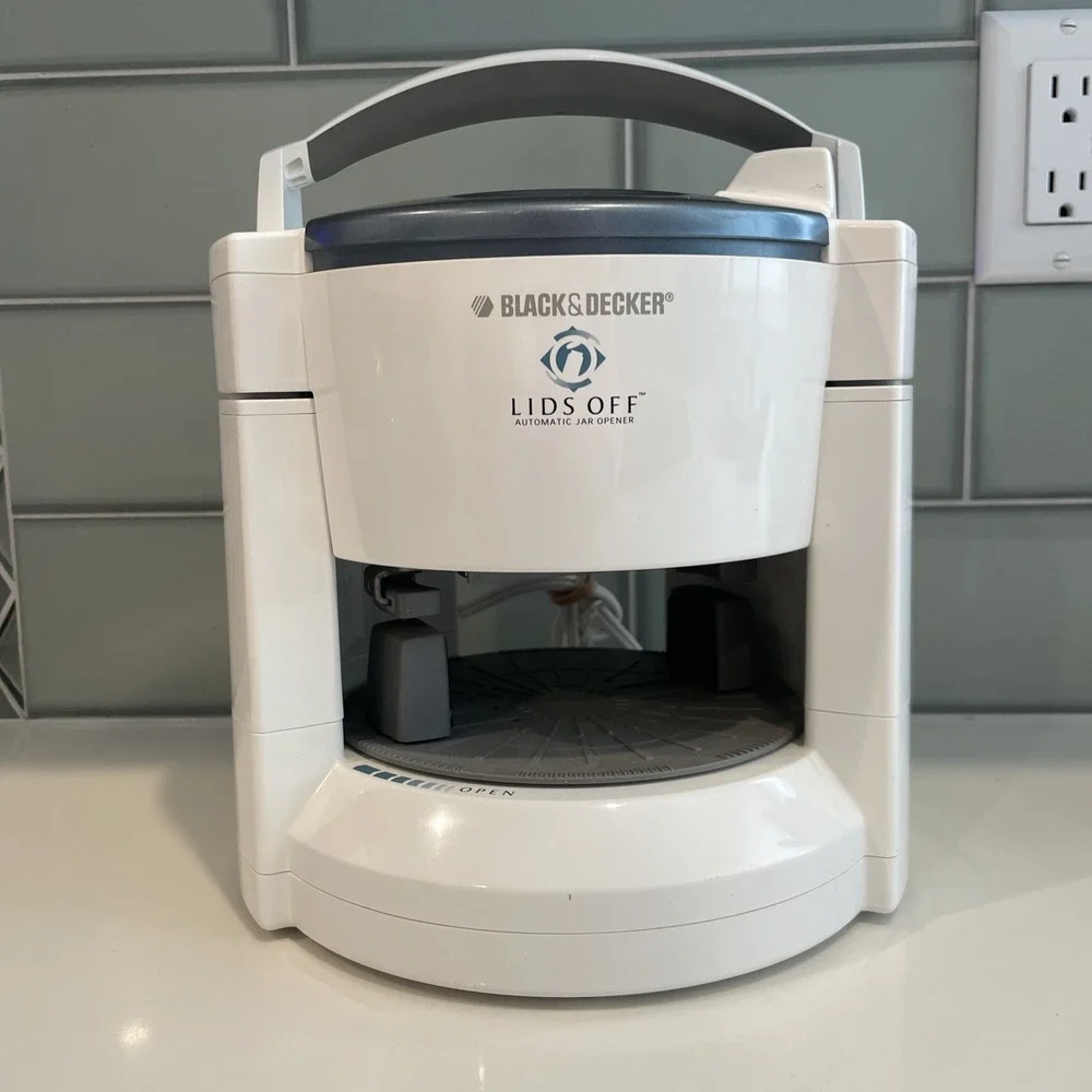 Black And Decker Lids Off Automatic Jar Opener JW200‎ Tested Works